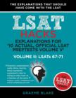 Explanations for '10 Actual, Official LSAT Preptests Volume V' : Lsats 62-71 - Volume II: Lsats 67-71 (LSAT Hacks) - Book