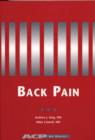 Back Pain - Book