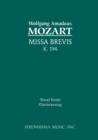 Missa Brevis, K.194 : Vocal score - Book