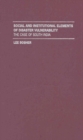 Social Institutional Elements of Disaster Vulnerability : the Case of South India - Book