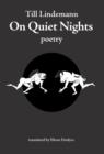 On Quiet Nights - Book