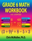 Grade 6 Math Workbook with Answers - Book