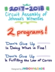 2017-2018 Jehovah's Witnesses Circuit Assembly Program Notebook for Both Circuit Assemblies : Adult Notebook - Book