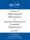 Guidelines for Improving the Effectiveness of Boards of Directors of Nonprofit Organizations - Book
