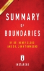 Summary of Boundaries : by Henry Cloud and John Townsend Includes Analysis - Book