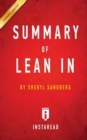 Summary of Lean In : by Sheryl Sandberg Includes Analysis - Book