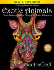 Coloring Book For Adults : Exotic Animals: Stress Relieving Animal Designs for Adults Relaxation - Book