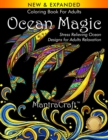 Coloring Book For Adults : Ocean Magic: Stress Relieving Ocean Designs for Adults Relaxation - Book