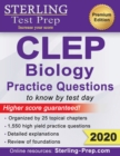 Sterling Test Prep CLEP Biology Practice Questions : High Yield CLEP Biology Questions - Book