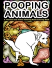 Pooping Animals : A Hilarious and Stress Relieving Adult Coloring Book: White Elephant Gag Gift Coloring Books For Adults - Book