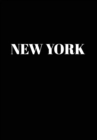 New York : Hardcover Black Decorative Book for Decorating Shelves, Coffee Tables, Home Decor, Stylish World Fashion Cities Design - Book