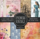 Ephemera Vintage Scrapbook Paper Pad 8x8 Scrapbooking Kit for Papercrafts, Cardmaking, DIY Crafts, Old Retro Theme, Decoupage Designs - Book