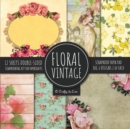 Vintage Floral Scrapbook Paper Pad 8x8 Scrapbooking Kit for Papercrafts, Cardmaking, DIY Crafts, Flower Background, Vintage Design - Book