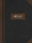 Mobile Notary Journal : Hardbound Record Book Logbook for Notarial Acts, 390 Entries, 8.5" x 11", Black and Brown Cover - Book