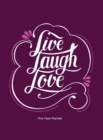 Live Laugh Love : Five Year Planner: 2020-2024 Monthly Planner 8.5 x 11 with Hardcover - Book