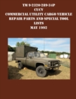 TM 9-2320-289-34P CUCV Commercial Utility Cargo Vehicle Repair Parts and Special Tool Lists May 1992 - Book
