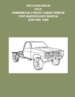 TM 9-230-289-20 CUCV Commercial Utility Cargo Vehicle Unit Maintenance Manual January 1988 - Book