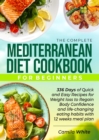 THE COMPLETE MEDITERRANEAN DIET COOKBOOK FOR BEGINNERS - eBook