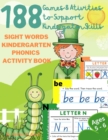Sight Words Kindergarten & Phonics Activity Book - Book