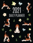 Dog Yoga Planner 2021 : Large Funny Animal Agenda Meditation Puppy Yoga Organizer: January - December (12 Months) For Work, Appointments, College, Office or School - Book