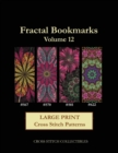 Fractal Bookmarks Vol. 12 : Large Print cross stitch pattern - Book