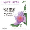 Live With Intention 2021 Mini 7X7 Brush Dance Calendar - Book