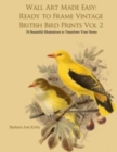 Wall Art Made Easy : Ready to Frame Vintage British Bird Prints Vol 2: 30 Beautiful Illustrations to Transform Your Home - Book