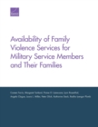 Availability of Family Violence Services for Military Service Members and Their Families - Book