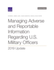 Managing Adverse and Reportable Information Regarding U.S. Military Officers : 2019 Update - Book
