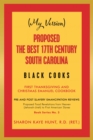 (My Version)                      Proposed the Best 17Th Century South Carolina  Black Cooks : First Thanksgiving and Christmas Emanuel Cookbook - eBook