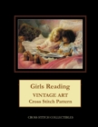 Girls Reading : Vintage Art Cross Stitch Pattern - Book
