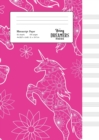 Manuscript Paper : Floral Unicorn | A4 Blank Sheet Music Notebook - Book