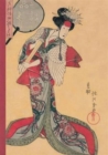 Carnet Blanc, Estampe Femme A l'Eventail, Japon 19e - Book