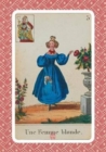 Carnet Blanc, Cartomancie, Femme Blonde, 18e Siecle - Book