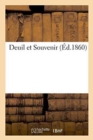 Deuil Et Souvenir - Book