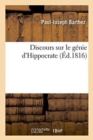 Discours Sur Le G?nie d'Hippocrate - Book