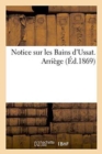 Notice Sur Les Bains d'Ussat. Arriege - Book