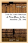 Mois de Marie Historique de Notre-Dame de Roc-Amadour - Book