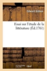 Essai Sur l'?tude de la Litt?rature - Book