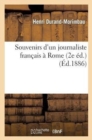 Souvenirs d'Un Journaliste Fran?ais ? Rome (2e ?d.) - Book