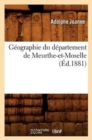 G?ographie Du D?partement de Meurthe-Et-Moselle (?d.1881) - Book