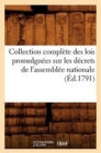 Collection Complete Des Lois Promulguees Sur Les Decrets de l'Assemblee Nationale (Ed.1791) - Book