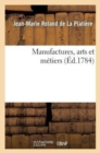 Manufactures, Arts Et M?tiers. Suppl?ment - Book
