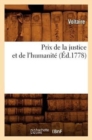 Prix de la Justice Et de l'Humanite, (Ed.1778) - Book