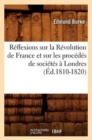 Reflexions sur la Revolution de France - Book