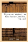 R?ponse Aux Habitants de Saint-Paul-En-Cornillon - Book