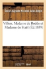 Villers. Madame de Rodde Et Madame de Sta?l - Book