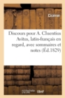 Discours Pour A. Cluentius Avitus, Latin-Fran?ais En Regard, Avec Sommaires Et Notes En Fran?ais - Book