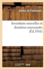 Inventions Nouvelles Et Derni?res Nouveaut?s - Book