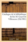 Catalogue de la Bibliotheque de Feu M. Guyot de Villeneuve - Book